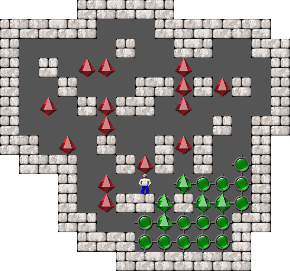 Сокобан Thinking Rabbit Arranged уровень 217